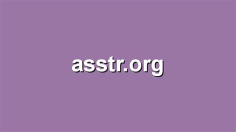 asstr org|ASSTR .